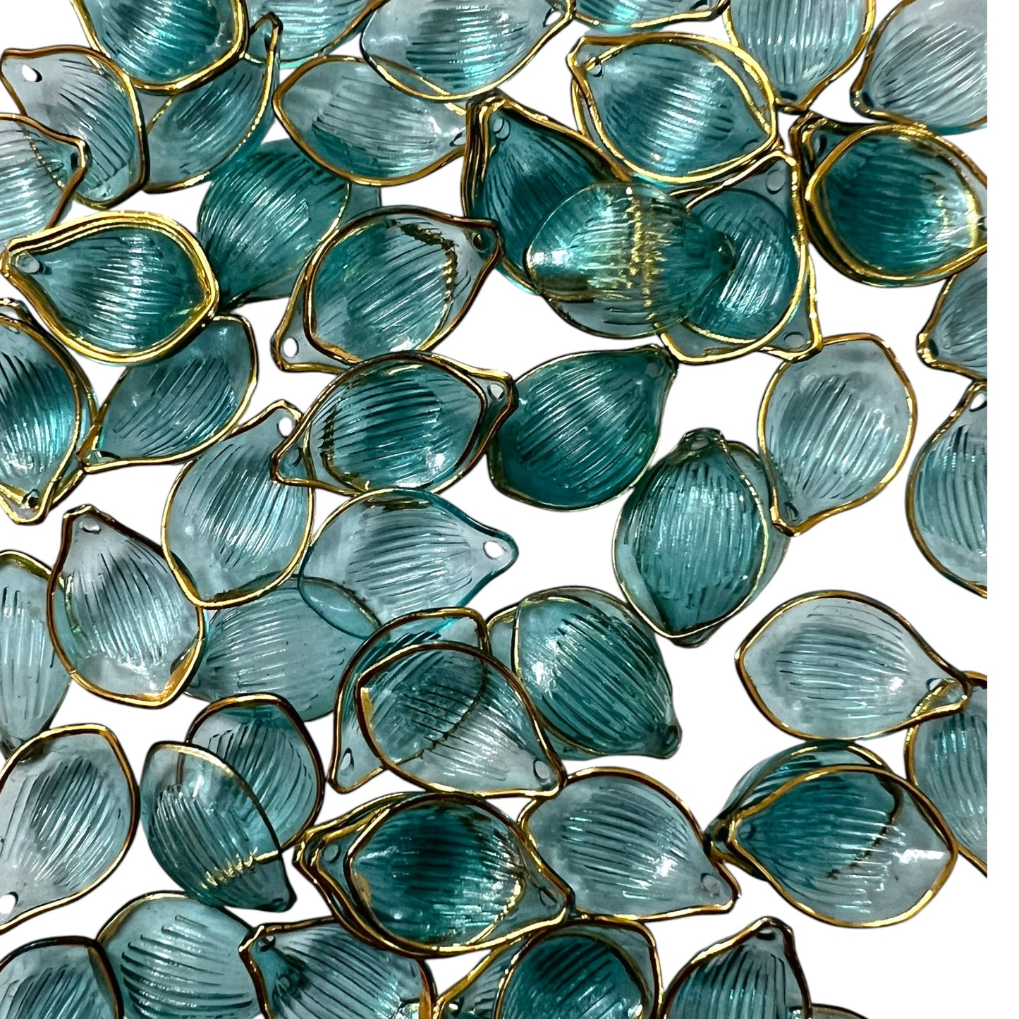 Peacock Petal Beads