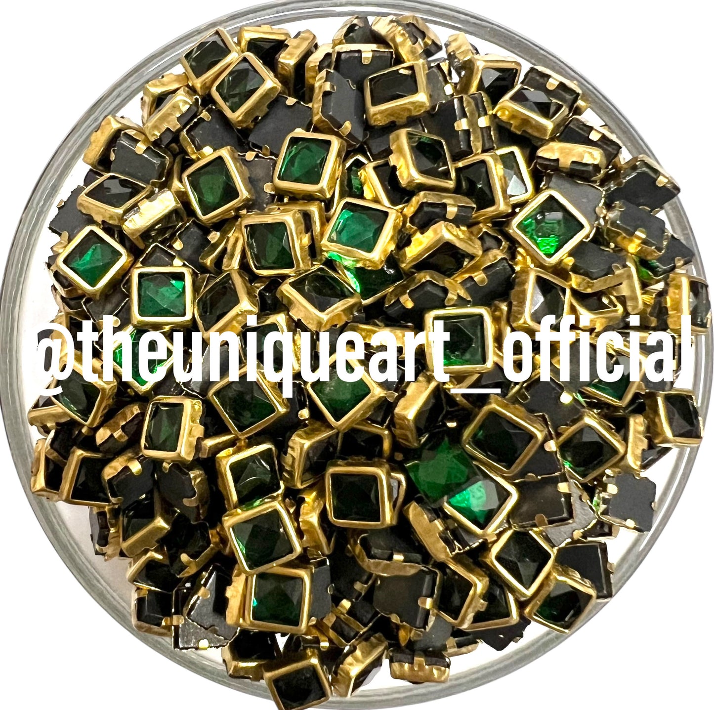Green 4x4mm Glossy