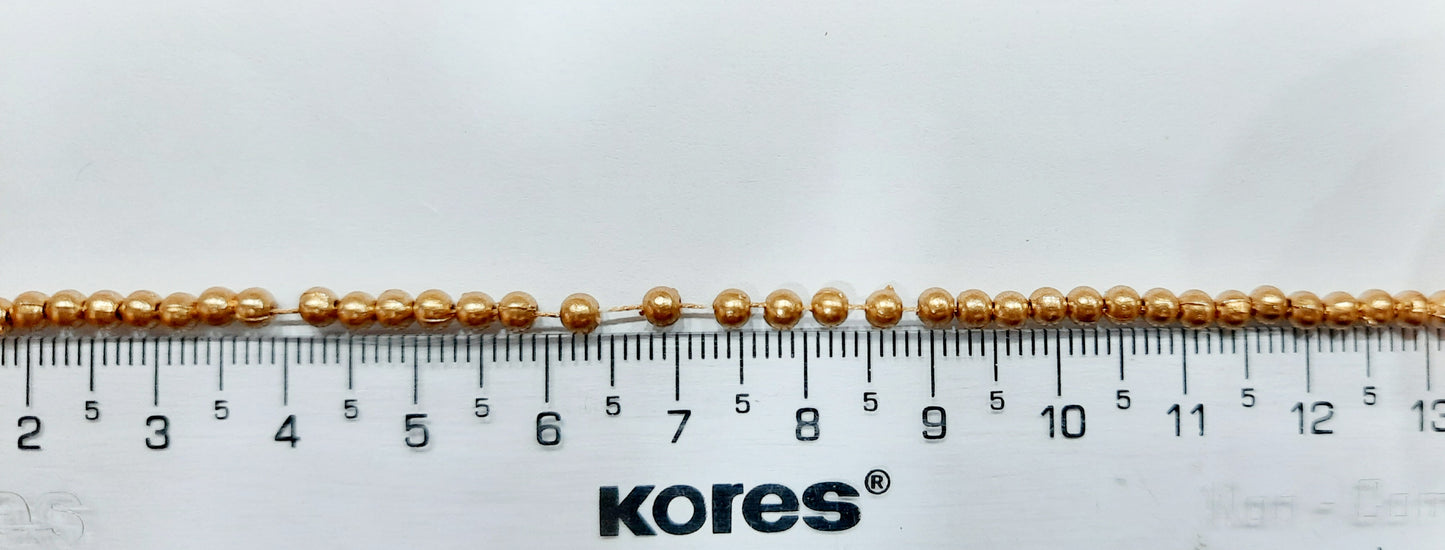3mm Dull Gold Pack Of 2400 Pieces