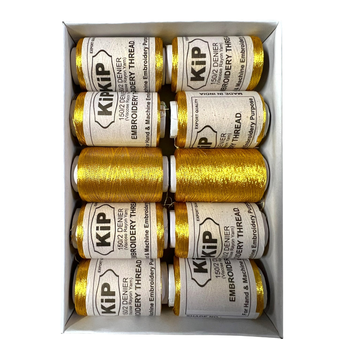 Dark Gold Zari Silk Thread