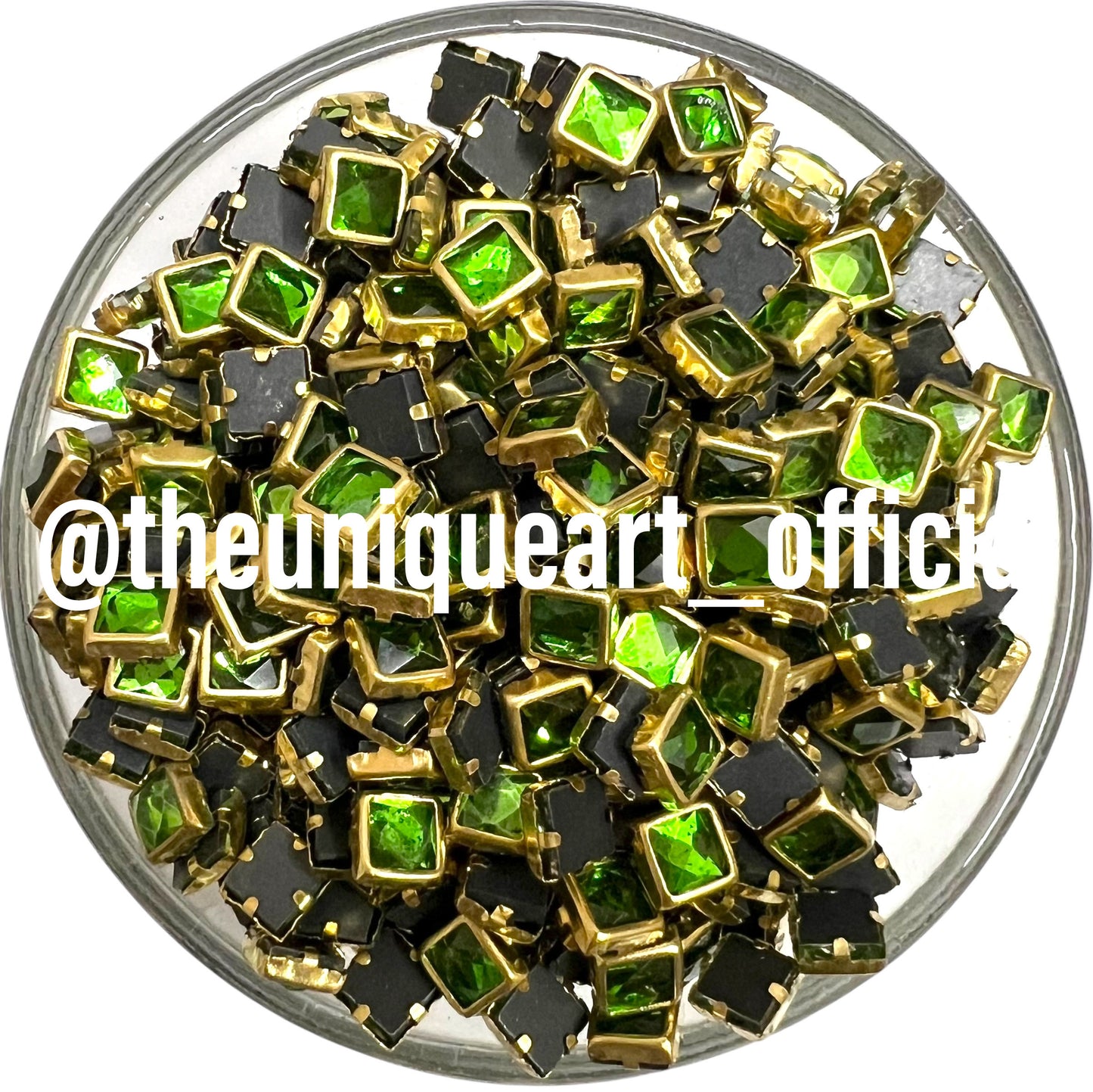 Light Green 4x4mm Glossy