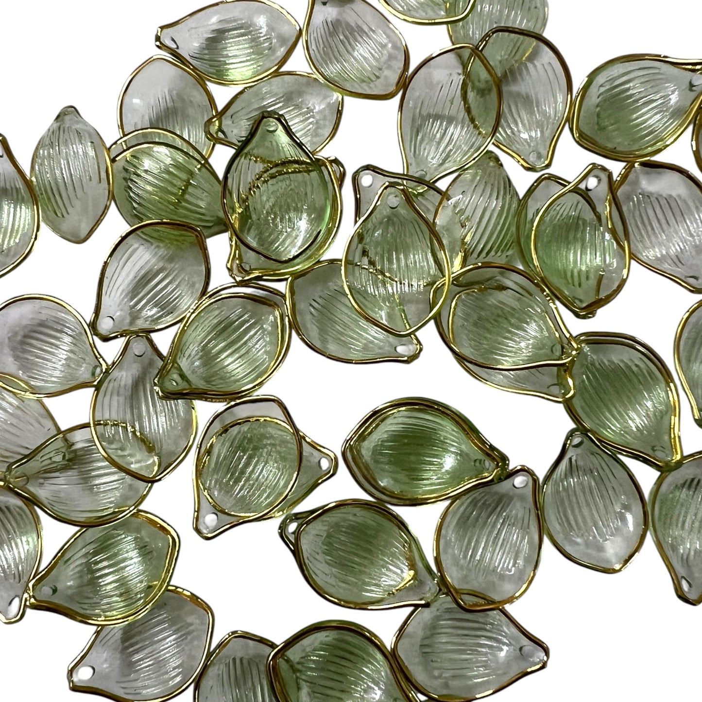 Light Green Petal Beads