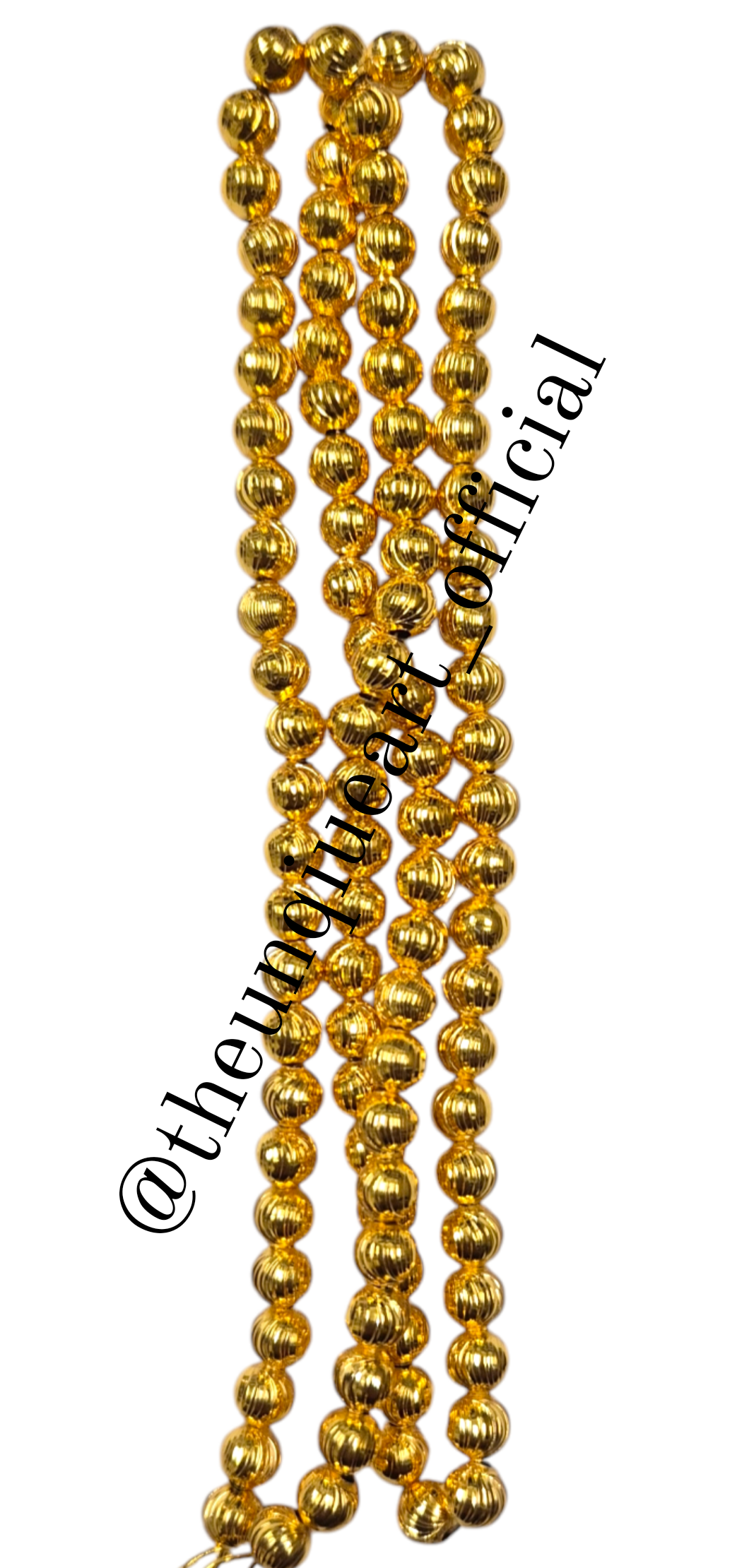 Vertical Golden Beads