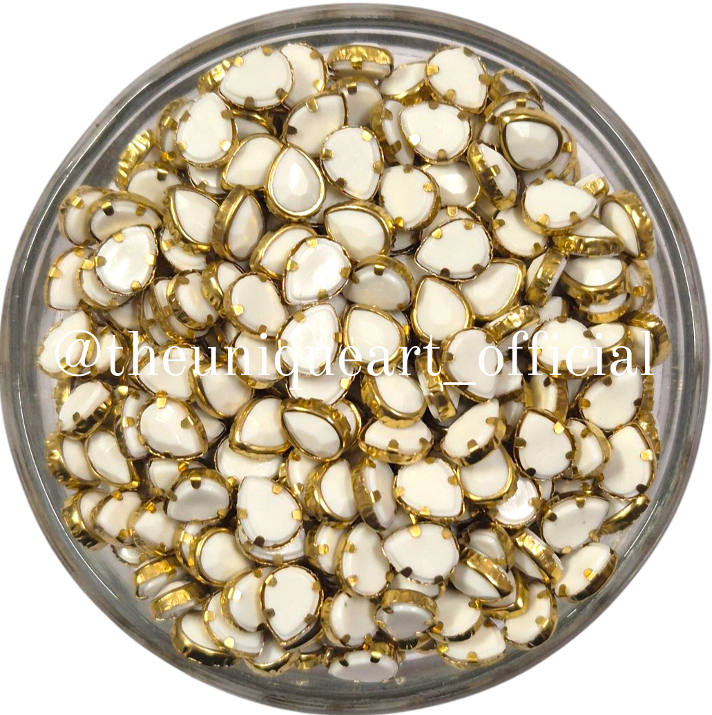 White 4x6mm