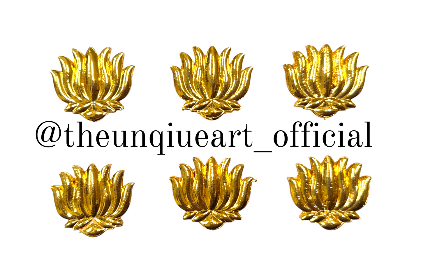 Golden Lotus 15x15mm