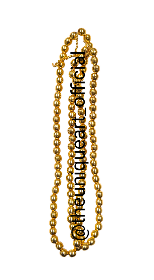 Golden Stop Lock Beads