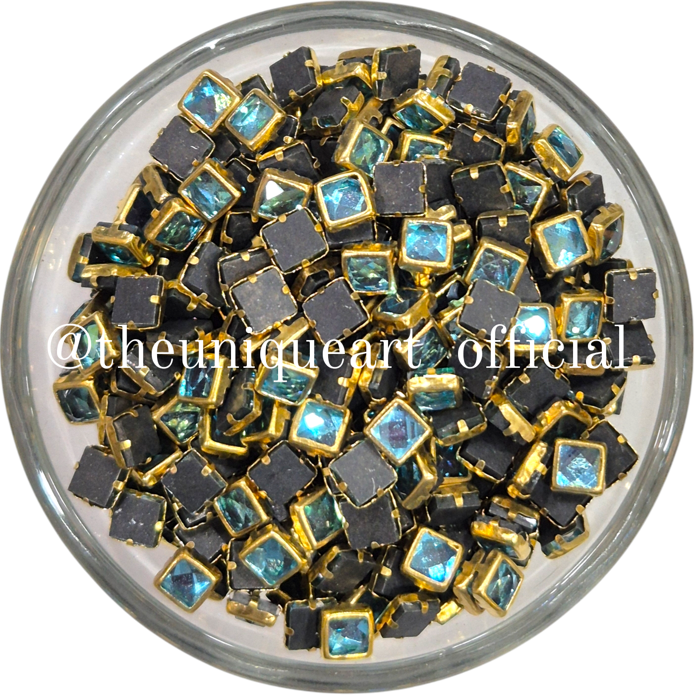 Light Blue 4x4mm Glossy