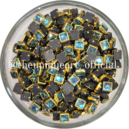 Light Blue 4x4mm Glossy