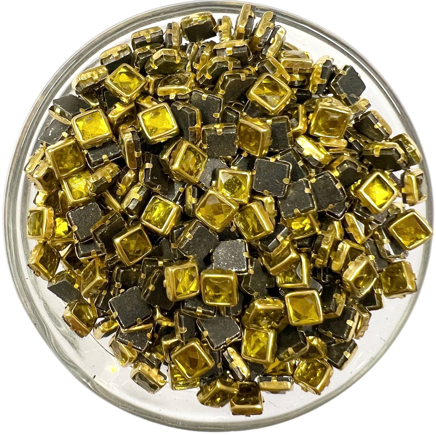 Yellow 4x4mm Glossy