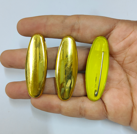 Golden Double Body High Quality Saree Pins