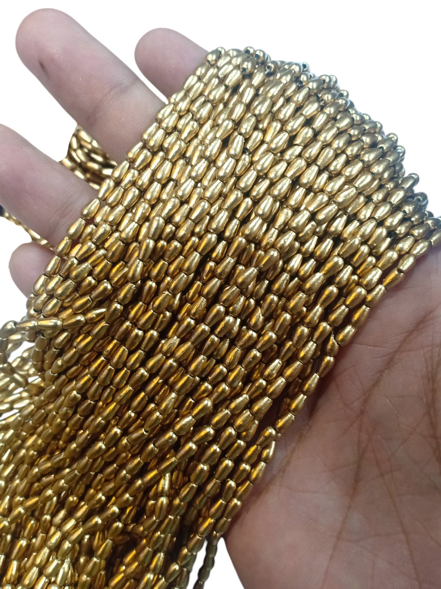 4mm Drop Dull Gold Pack Of 1200 Pieces