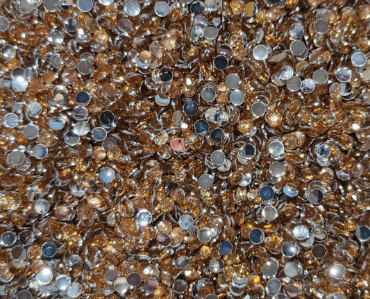 Golden Resin Kundan Beads