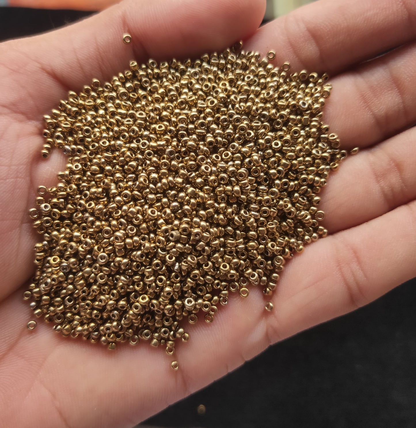 Antique Gold Sugar Beads