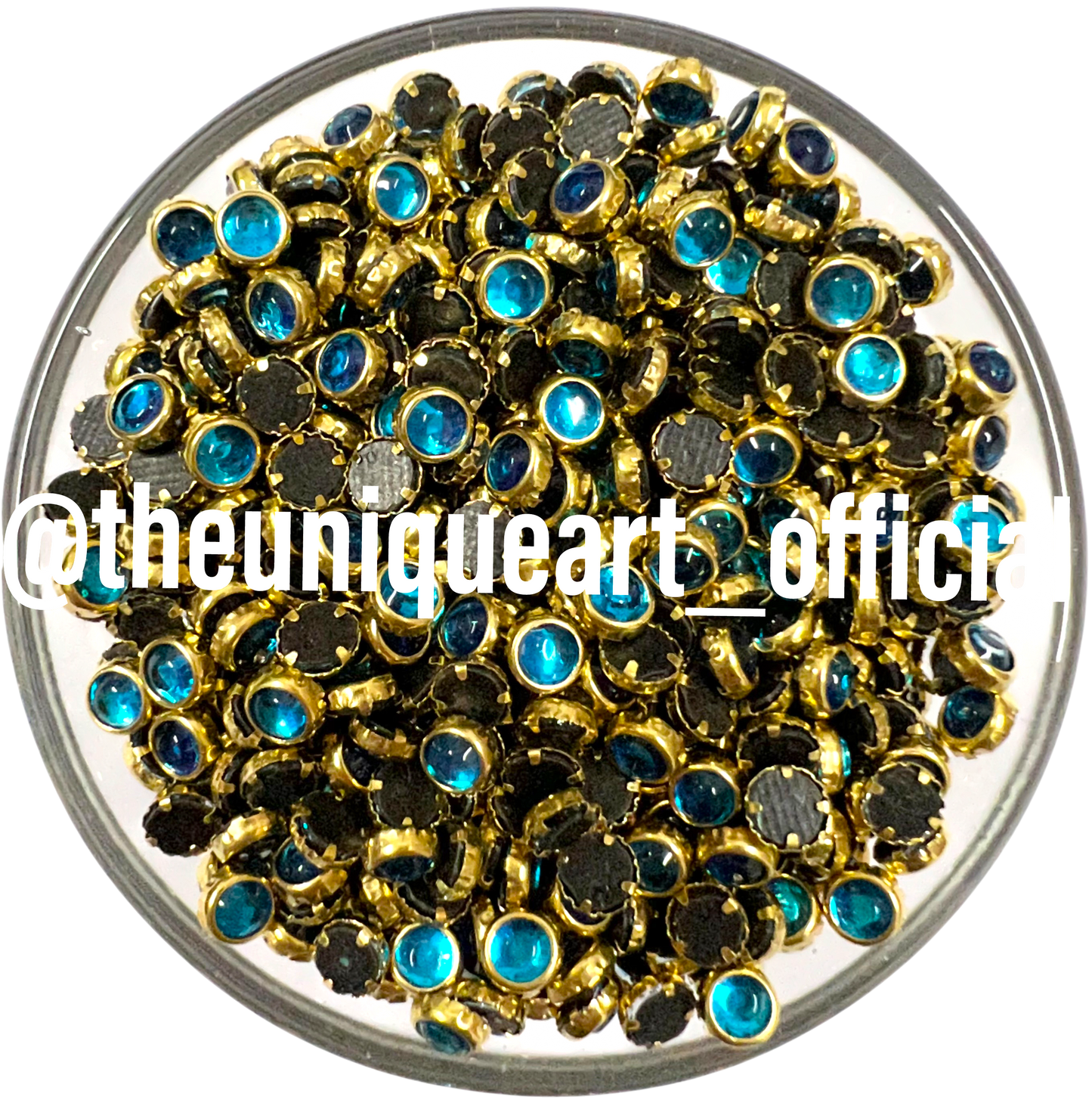 Peacock Blue / Dark Firozi 4mm Glossy