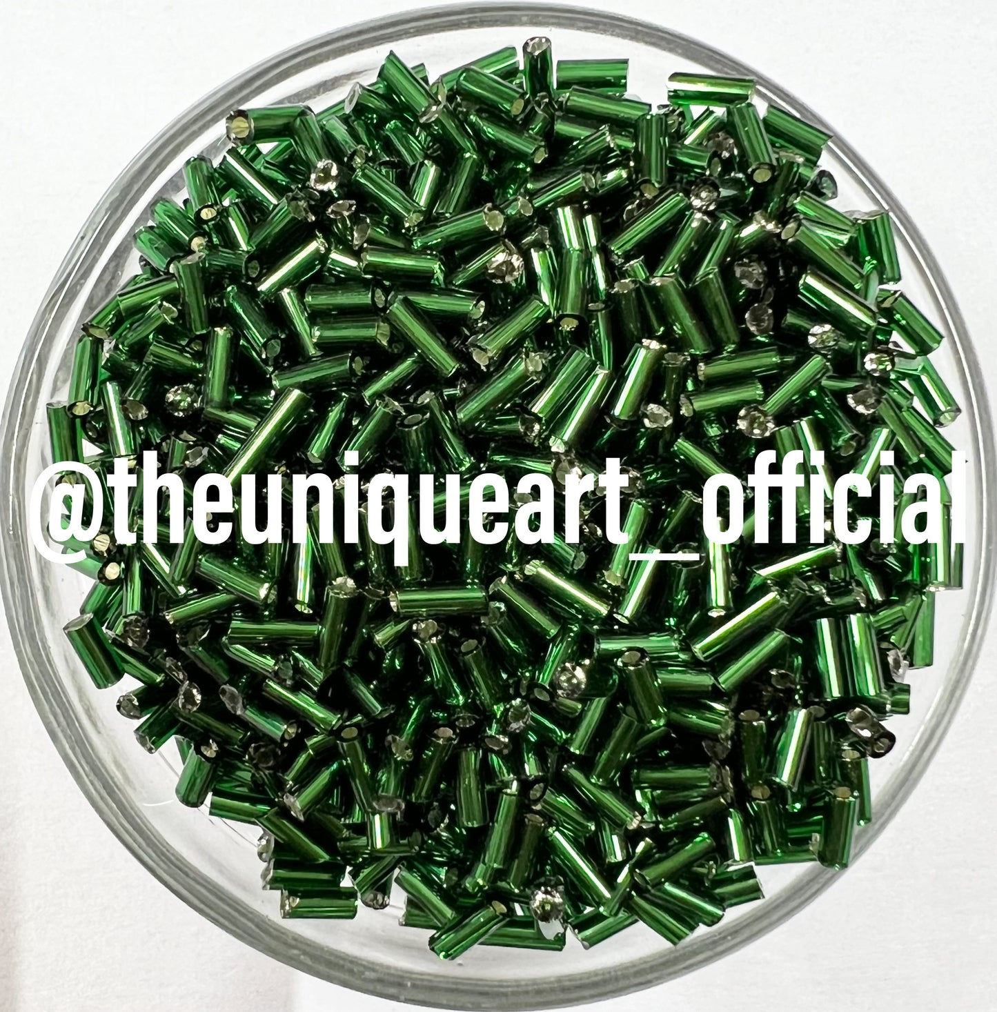 Green Silverline Glass Tube