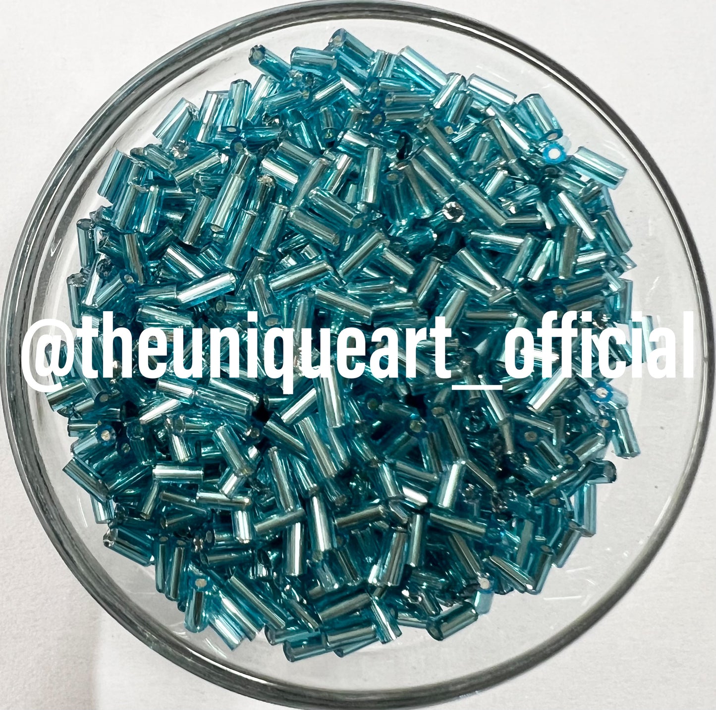 Light Blue Silverline Glass Tube