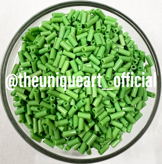 Light Green Opaque Glass Tube