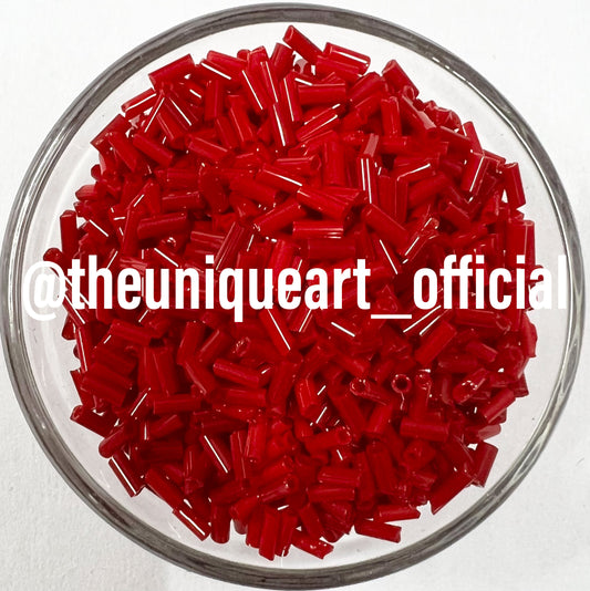 Maroon Opaque Glass Tube