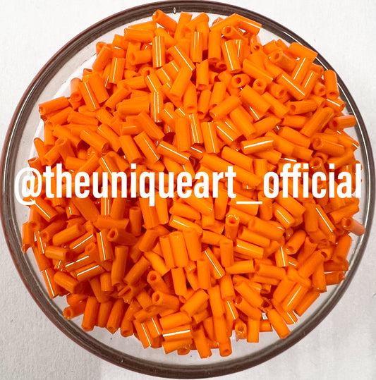 Orange Opaque Glass Tube