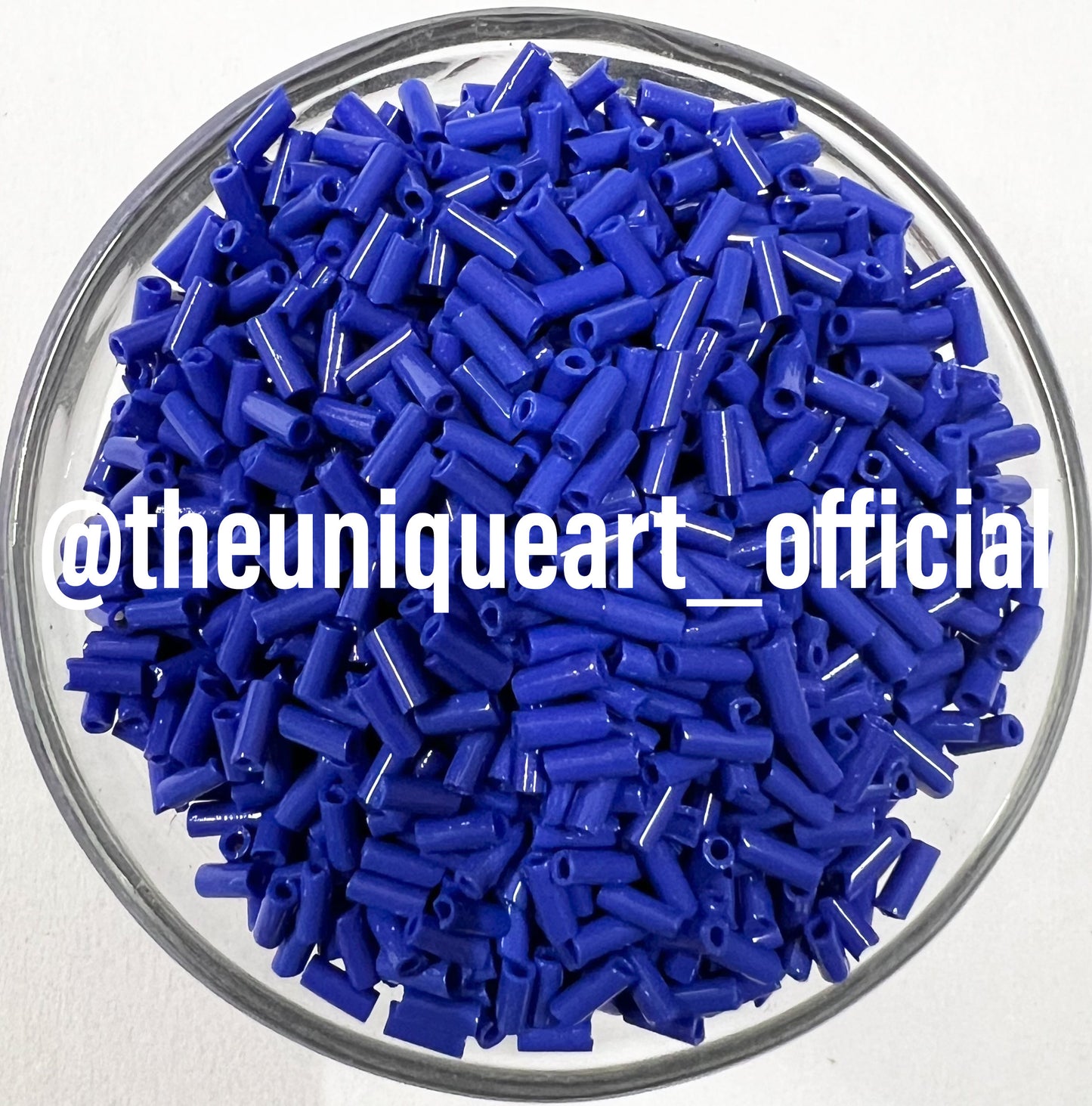 Blue Opaque Glass Tube