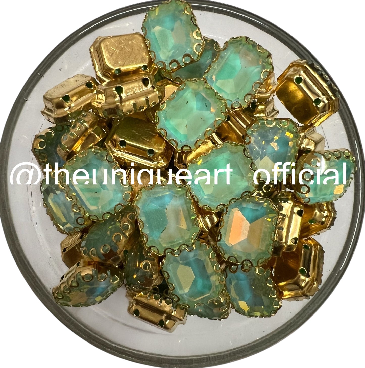 Turquoise Opal Rainbow 8x10 Rectangle