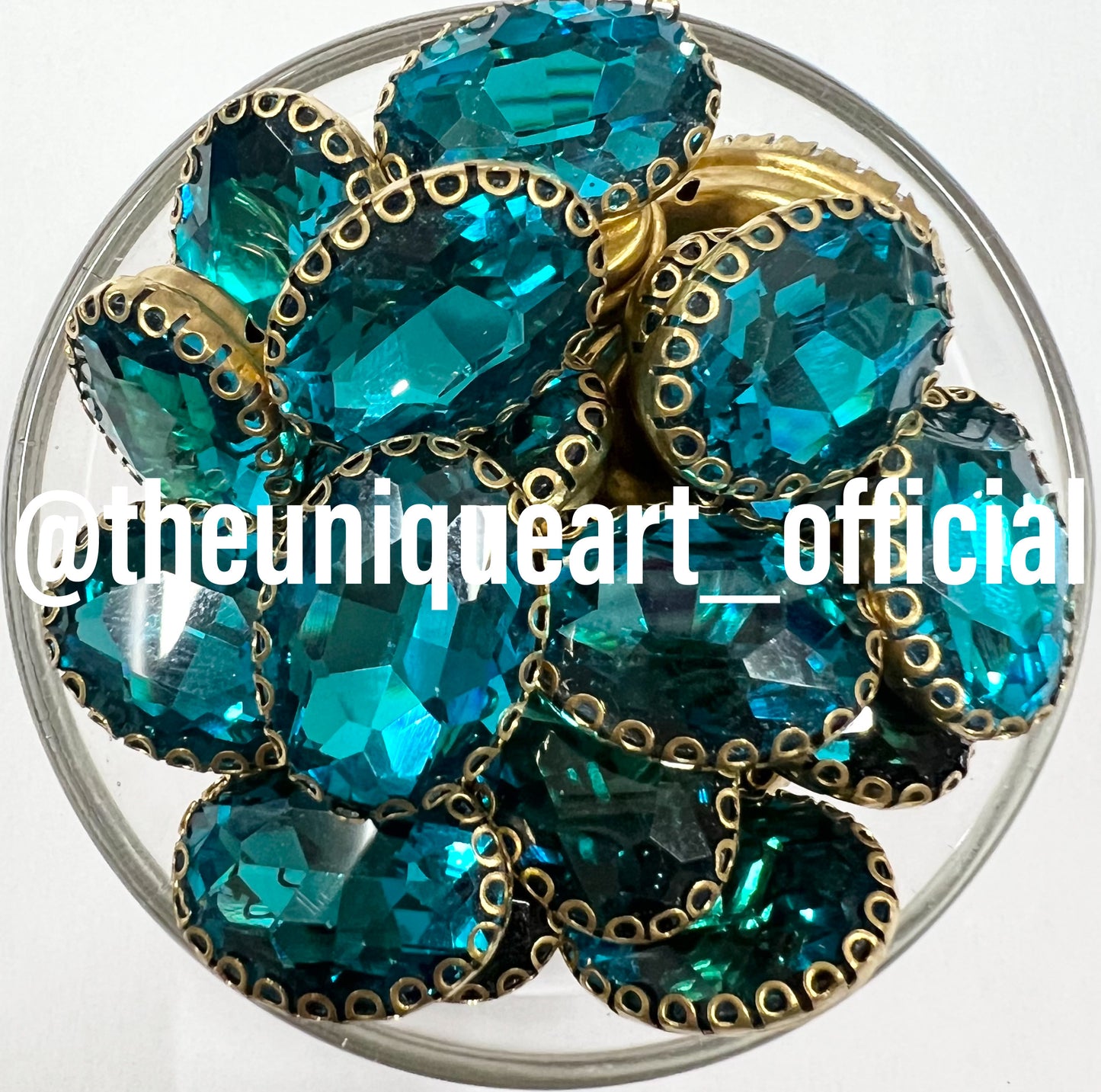 Light Blue 13x18 Oval