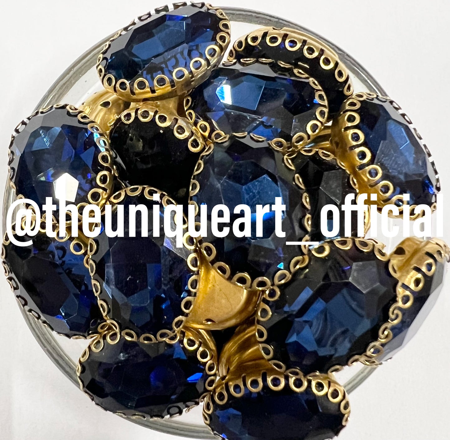 Dark Blue 13x18 Oval