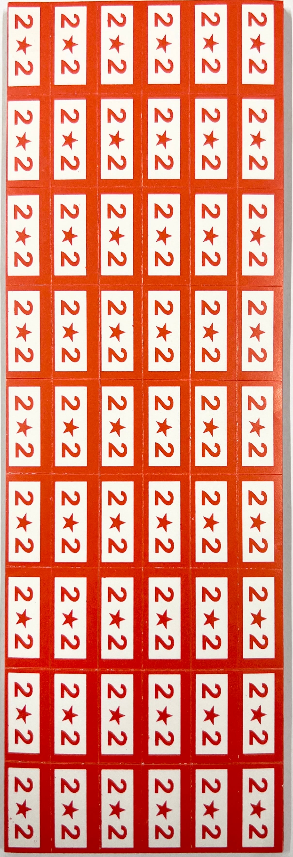 2.2 Size Sticker 54 Pieces per Sheet