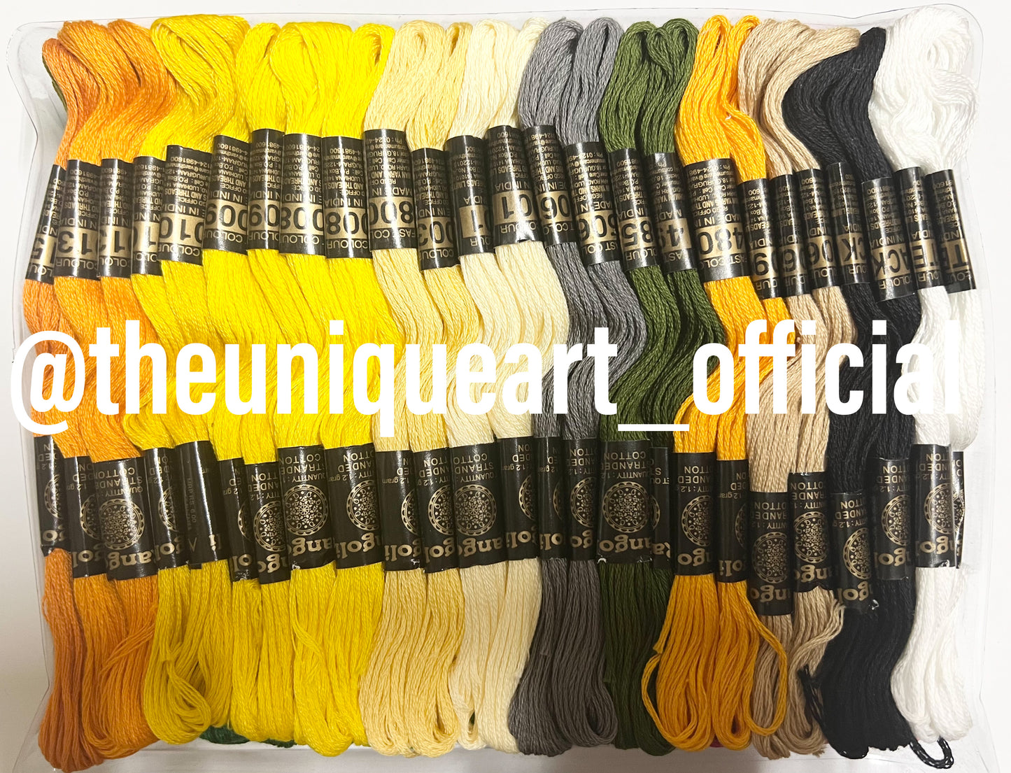 Stranded Cotton Thread Pack Of 100 Pieces (2 Pieces Of Each 50 Colours)