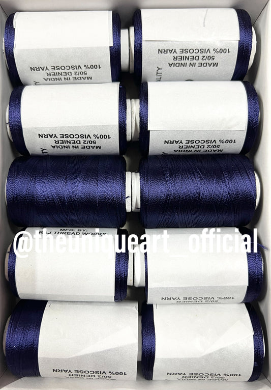 Navy Blue Silk Thread