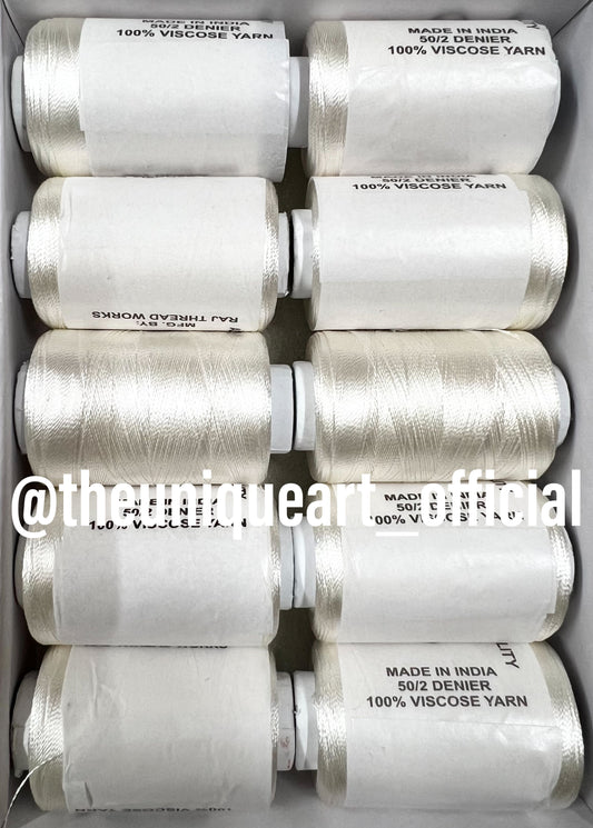 Off White/Cream Silk Thread