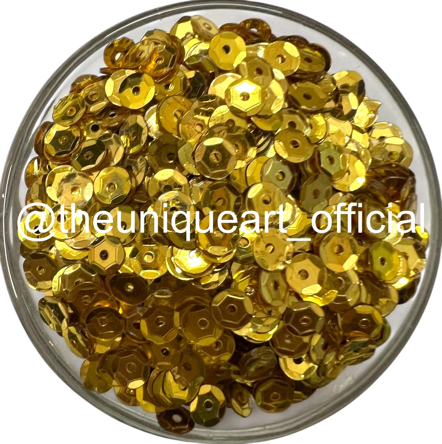 5mm Fench Cut Dark Golden Sequins