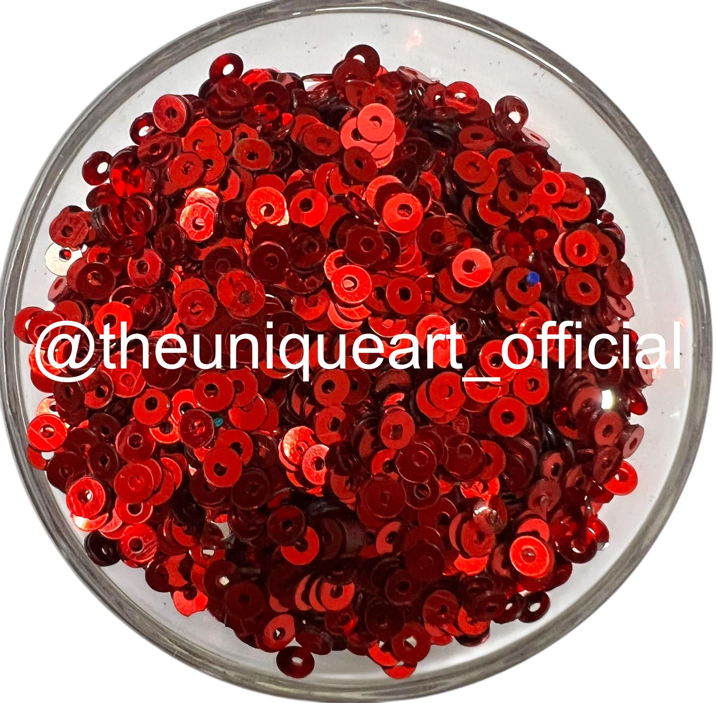 3mm Red Metal Sequins