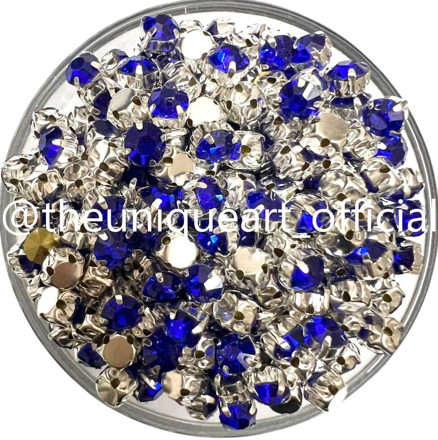 Blue 5mm Round Clip Stone