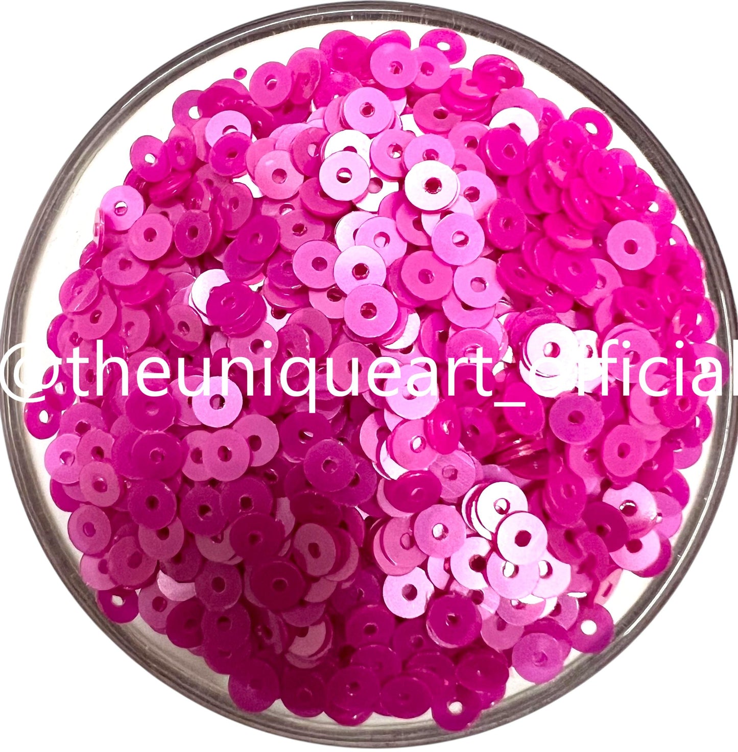 Dark Pink Pastel Sequins