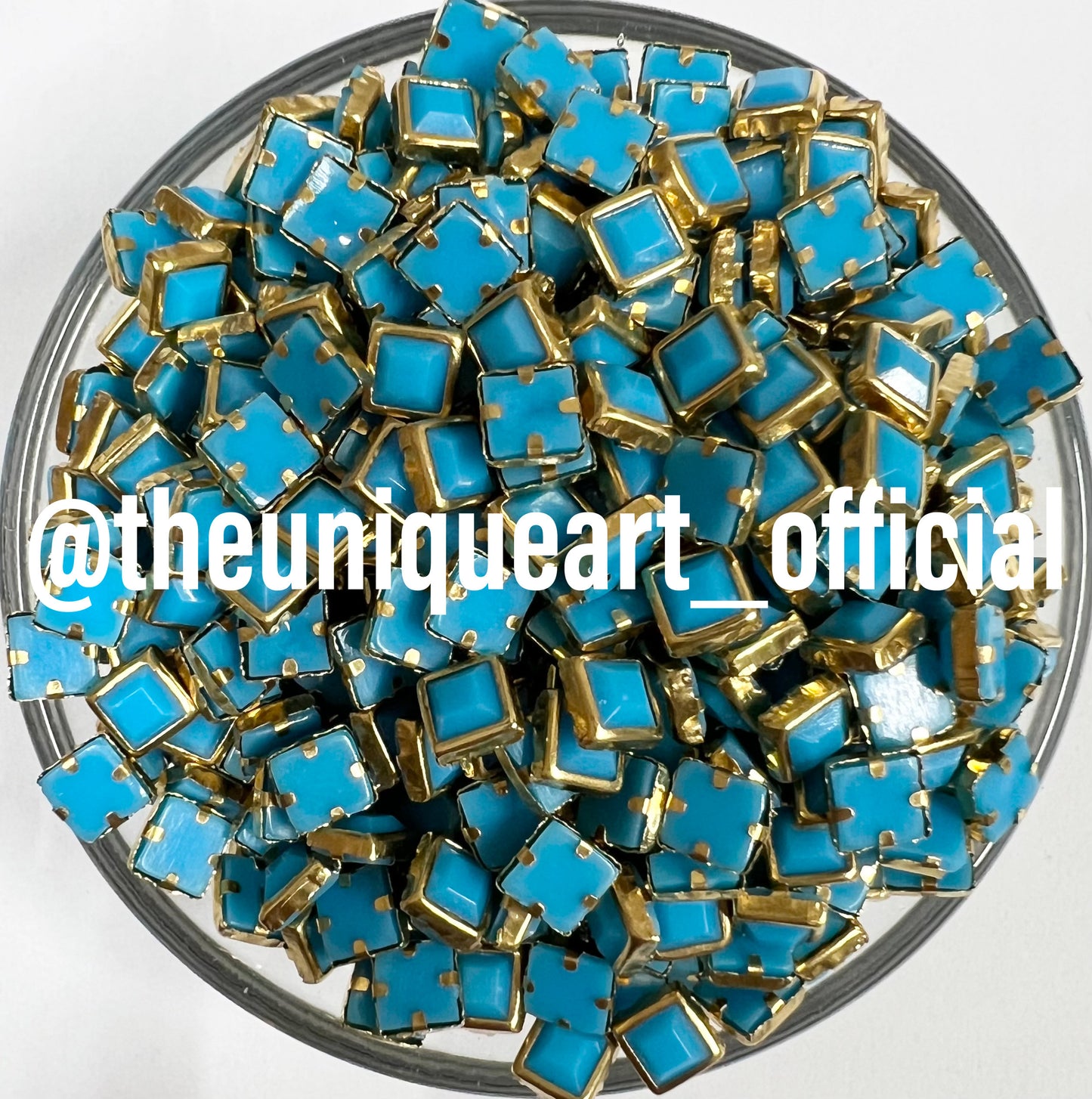 Light Blue / Firozi 4x4mm