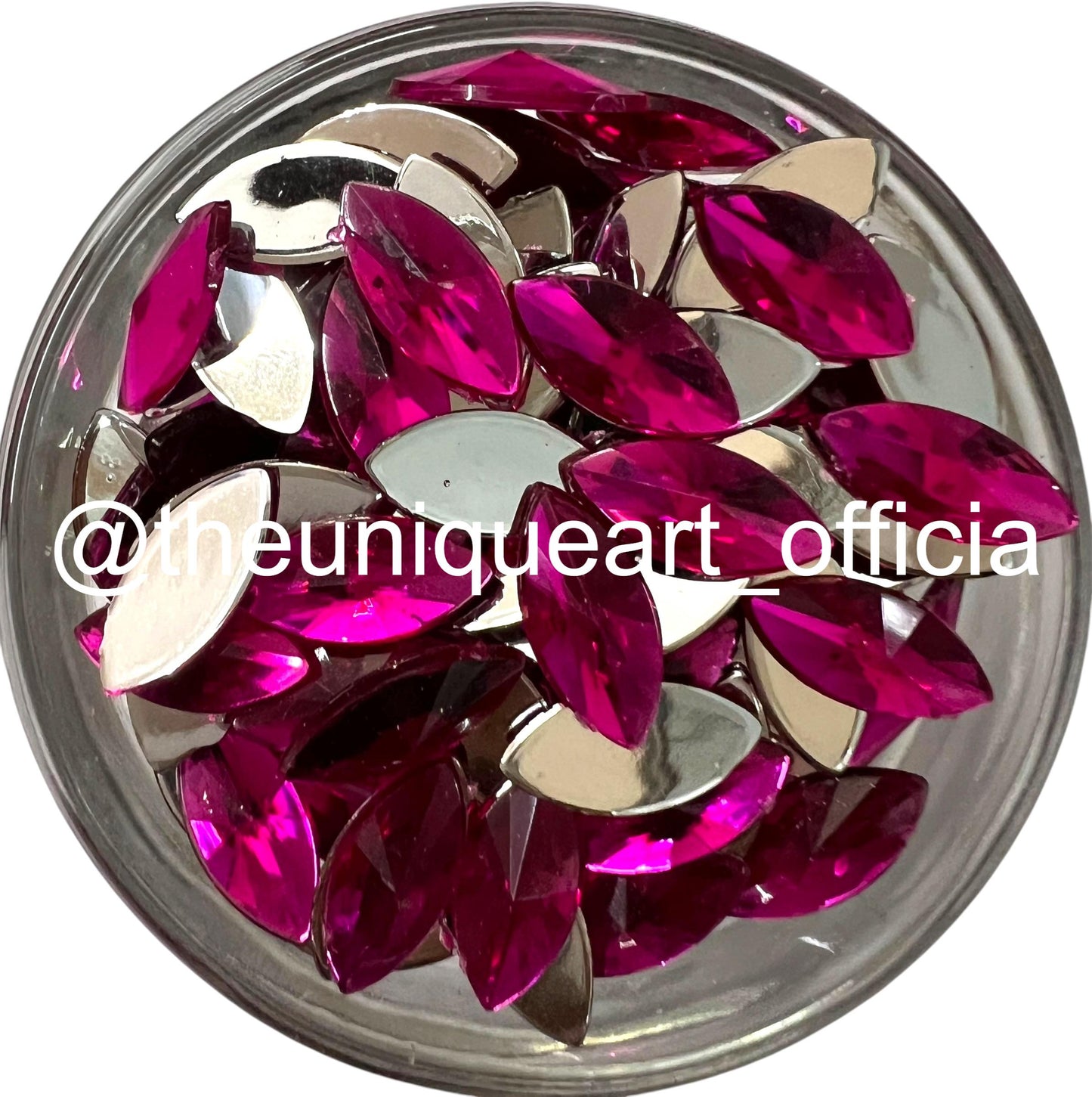 7x15mm eye-shaped flat base acrylic beads for detailed embroidery and custom jewelry making