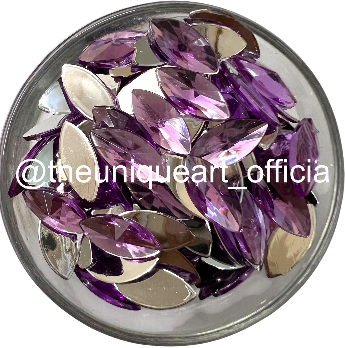 7x15mm eye-shaped flat base acrylic beads for detailed embroidery and custom jewelry making