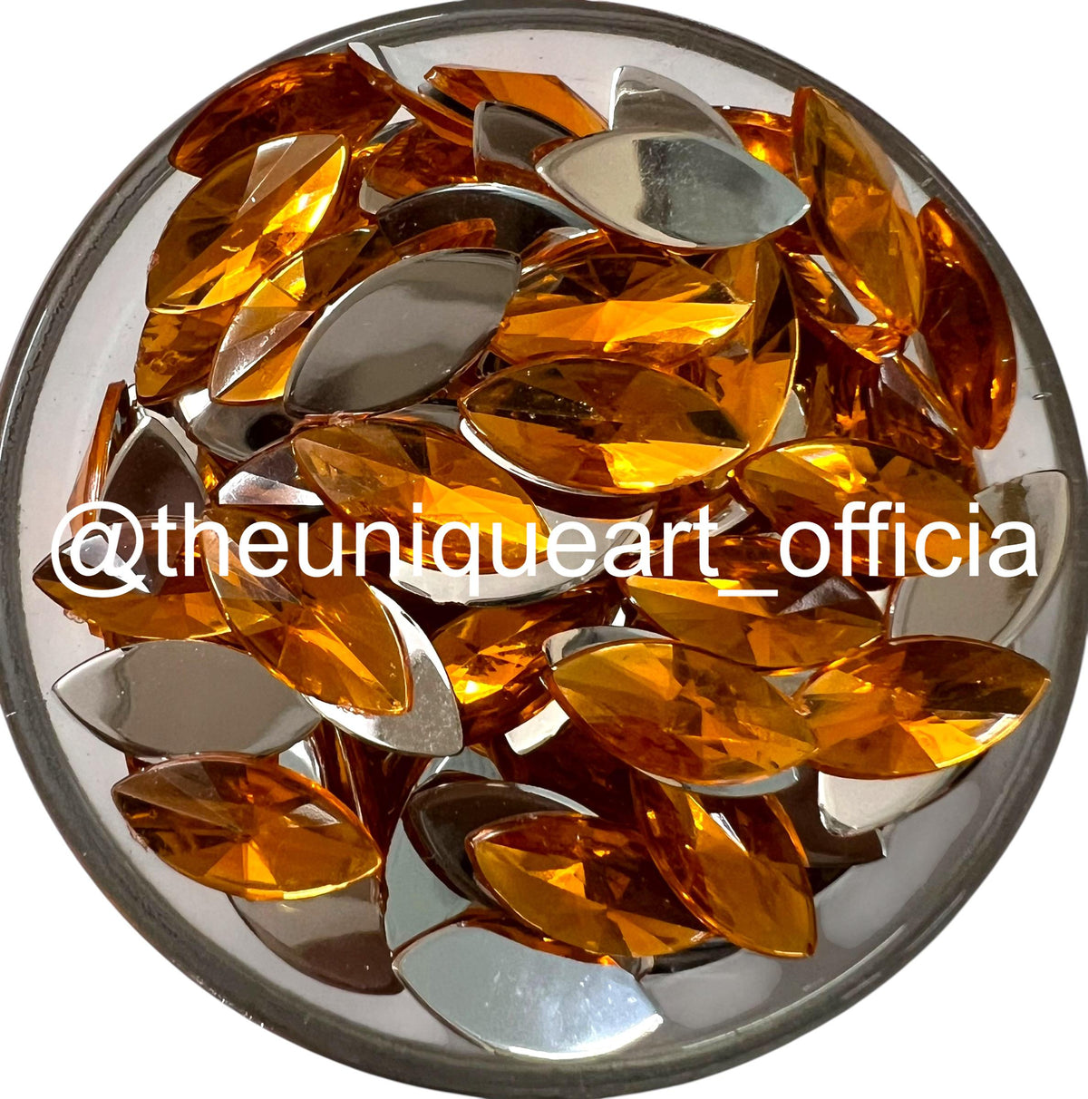 7x15mm eye-shaped flat base acrylic beads for detailed embroidery and custom jewelry making