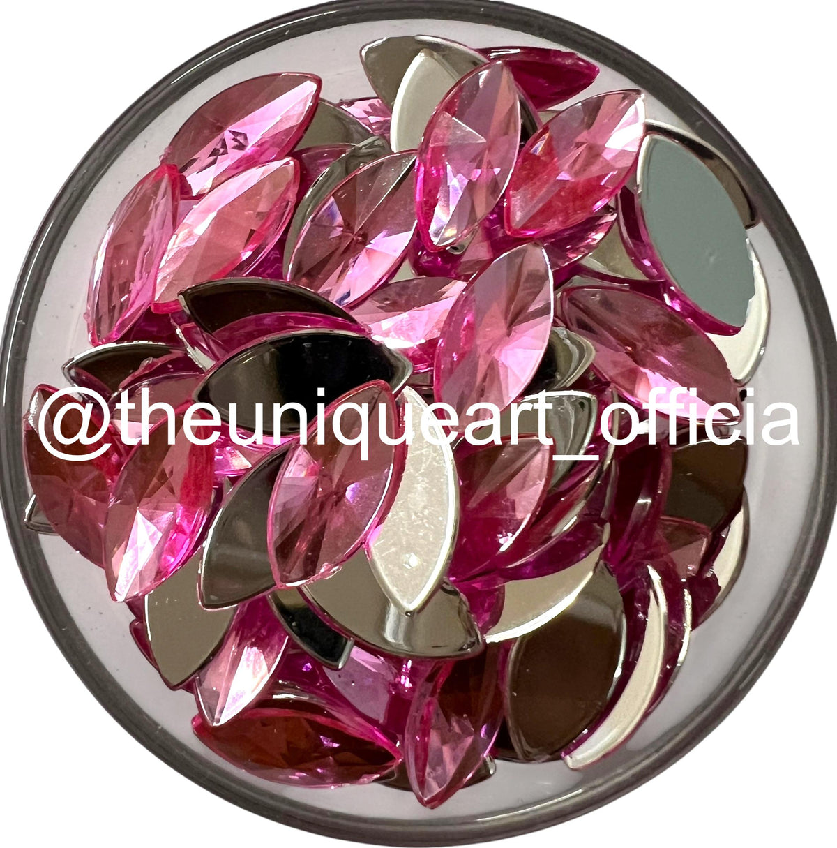 7x15mm eye-shaped flat base acrylic beads for detailed embroidery and custom jewelry making