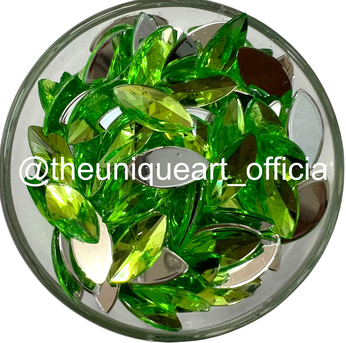 7x15mm eye-shaped flat base acrylic beads for detailed embroidery and custom jewelry making