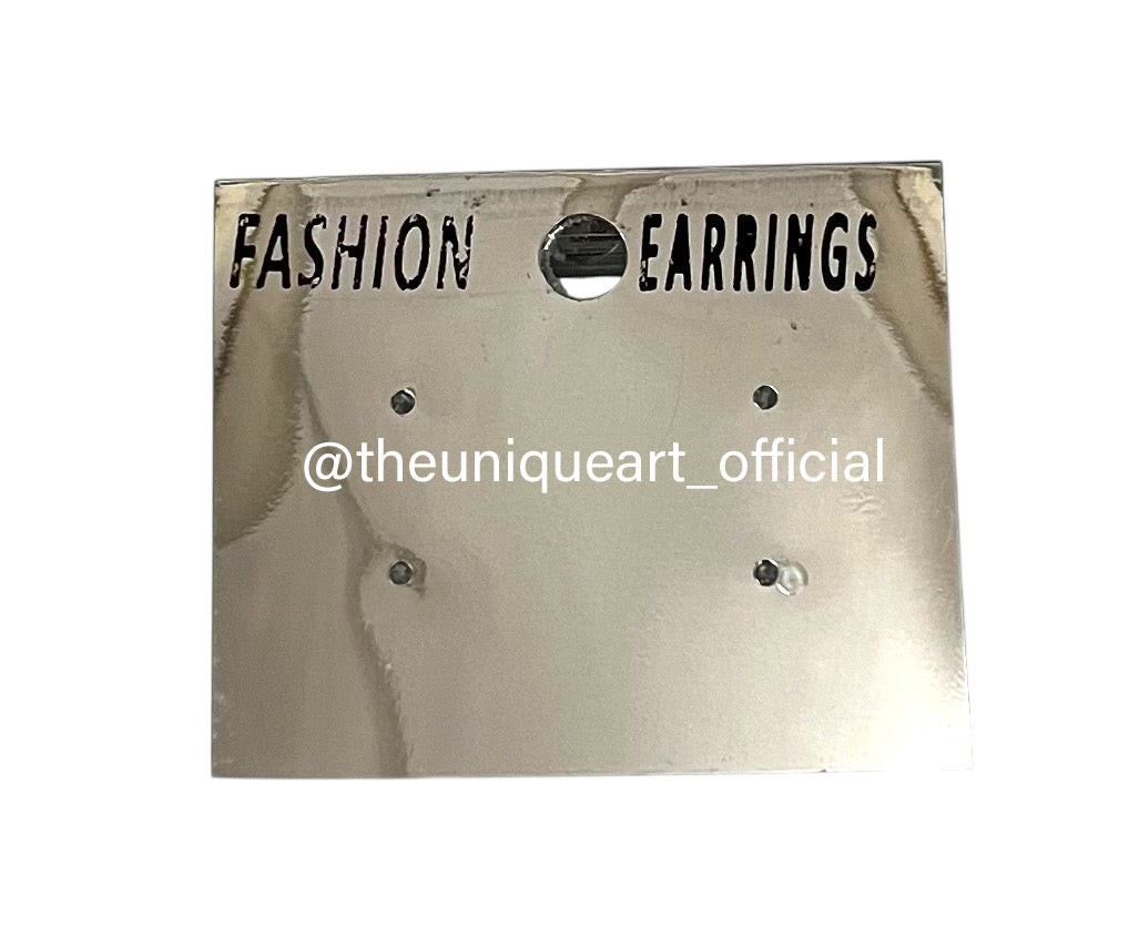 Silver Earrings Cards