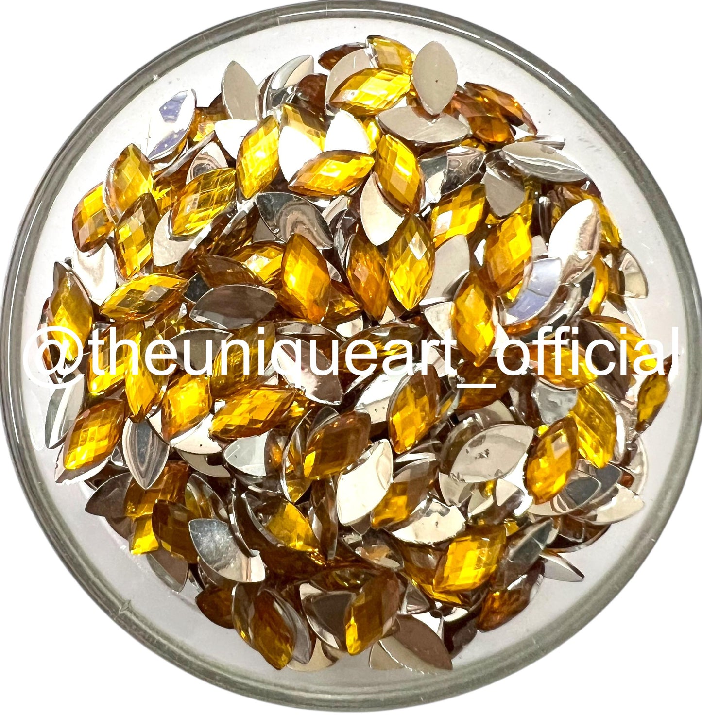 Yellow Eye 8x4mm Resin Beads