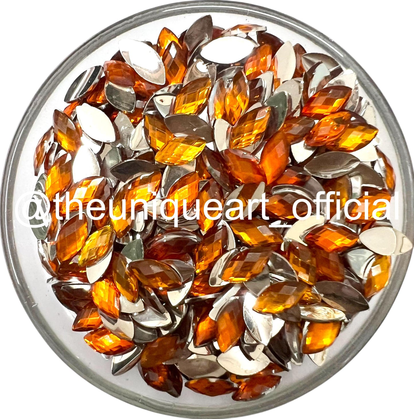 Orange Eye 8x4mm Resin Beads
