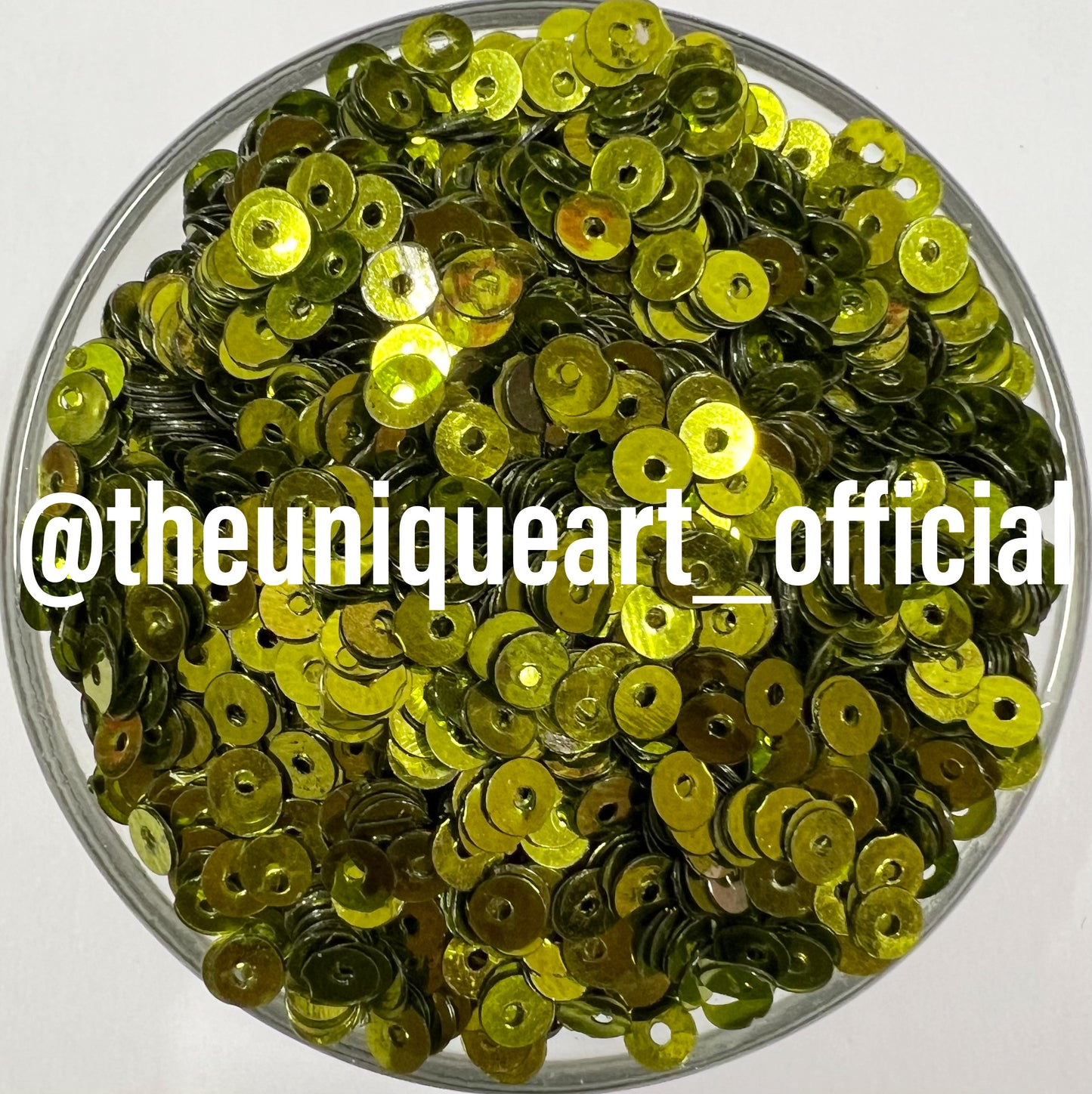Yellowish Green Metal Sequence