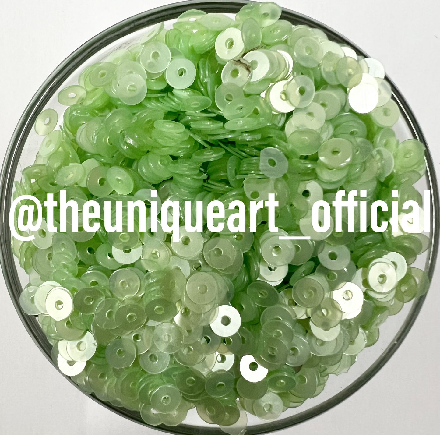 Light Green Pastel Sequins