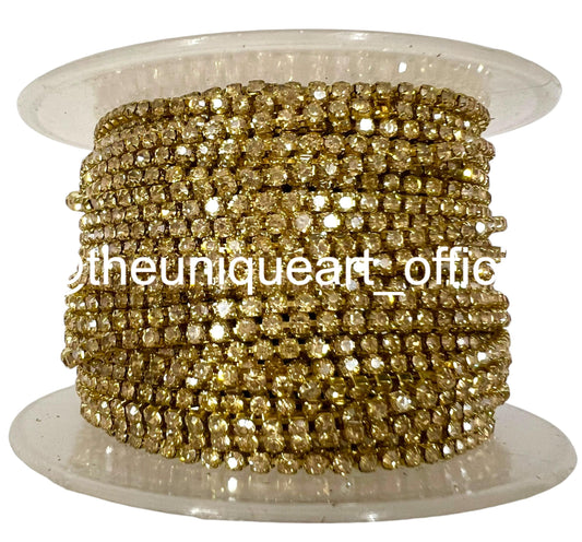 Light Golden Stone Chain