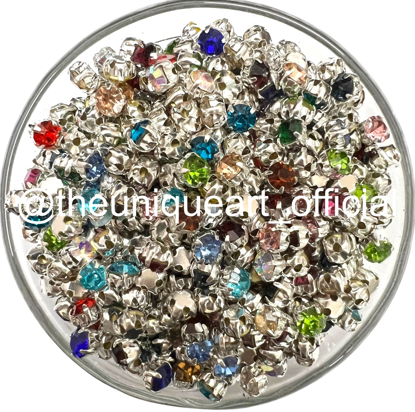 Multicolour Small Round Clip Stones