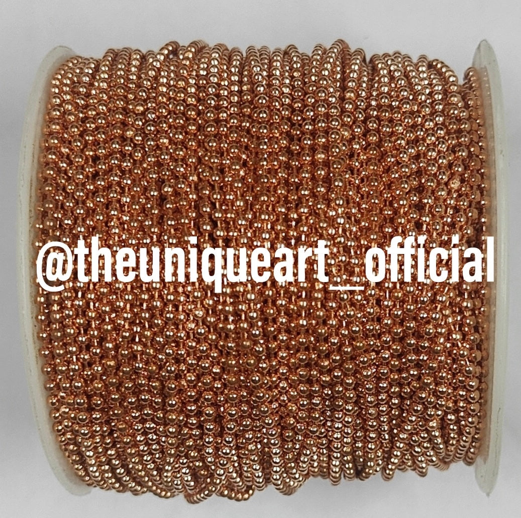 2mm Copper Ball Chain