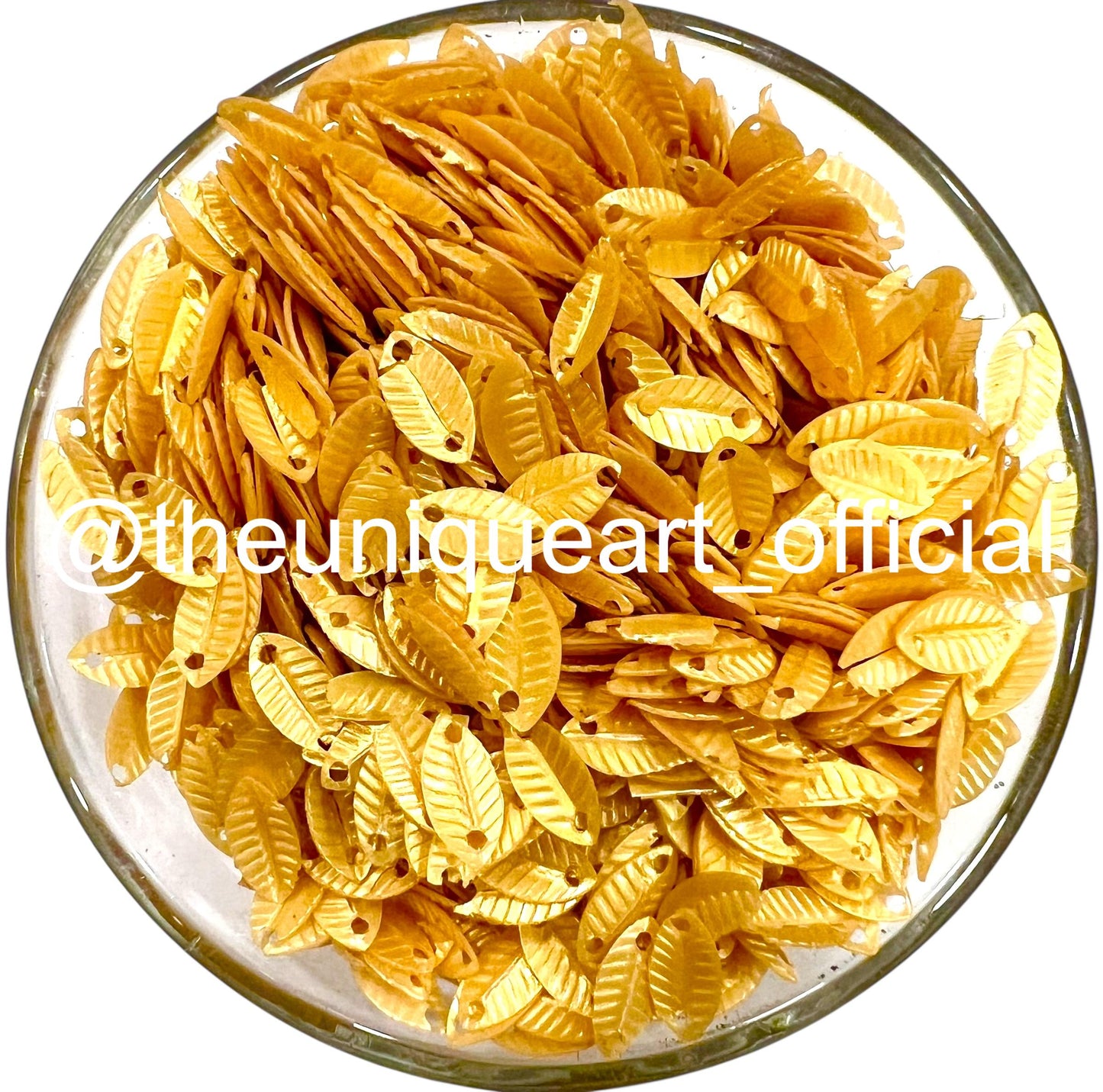 Golden Pearl Eye Sequins